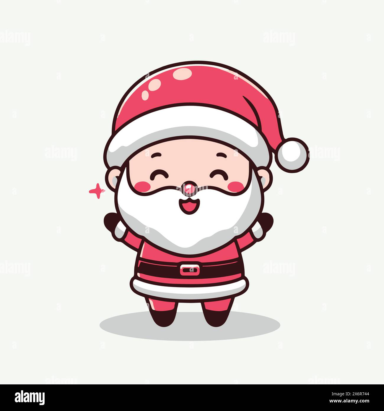 Santa Claus Vector Cute Cartoon Illustrations: Delightful Designs for 
