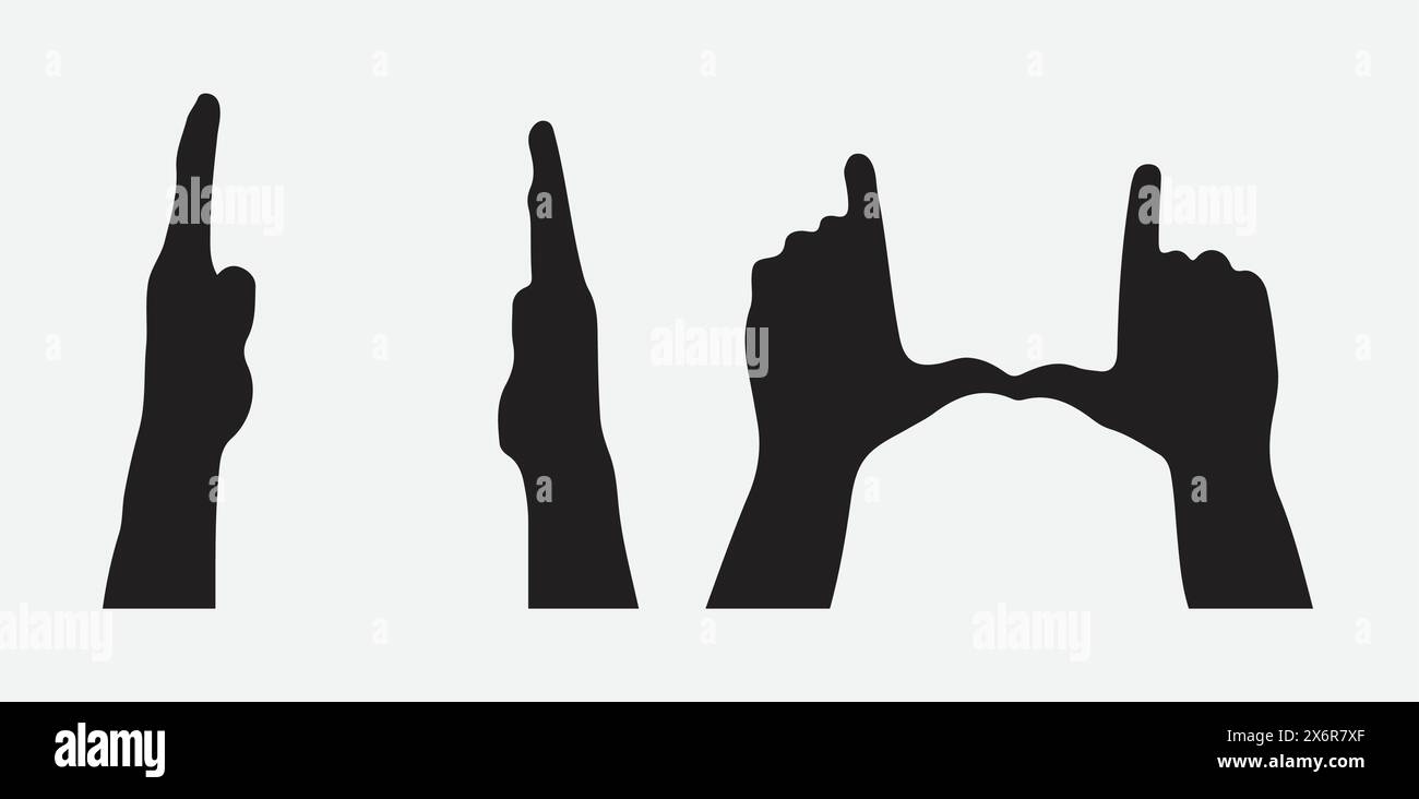 Create Stunning Frames with Hand Sign Silhouettes, Unleash Your ...