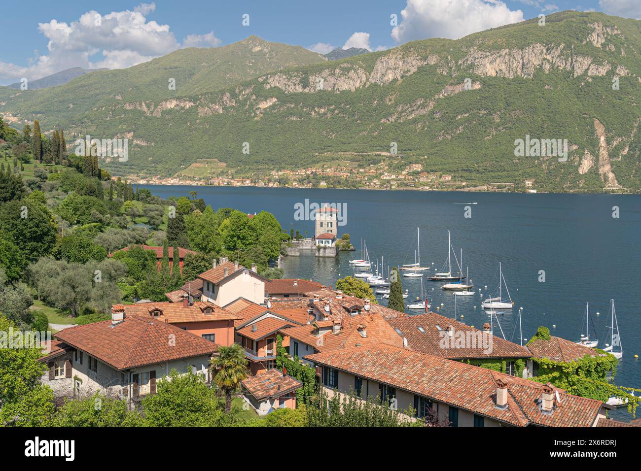 Pescallo Lake Como Italy Stock Photo