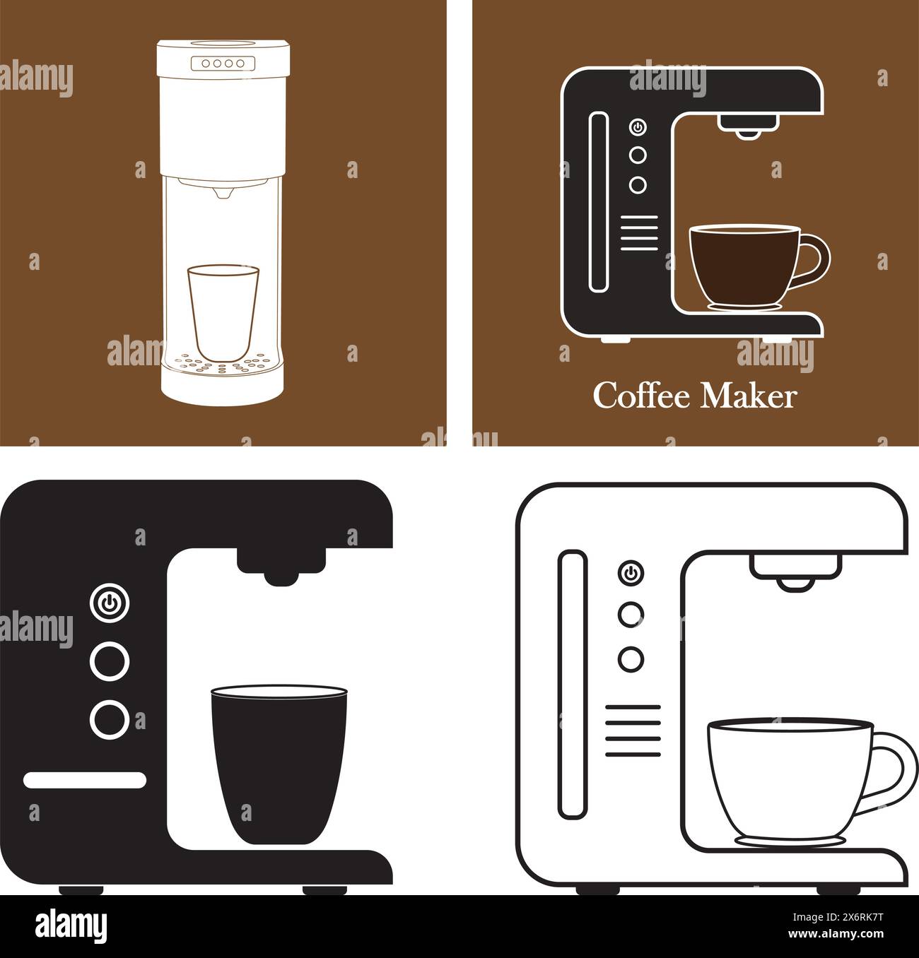 Coffee maker icon vector illustration simple design Stock Vector