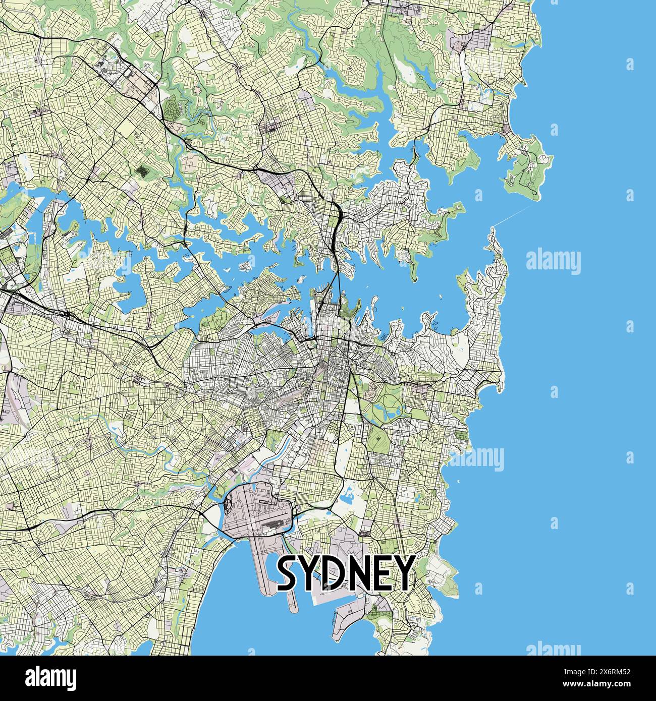 Map australia highway Stock Vector Images - Alamy