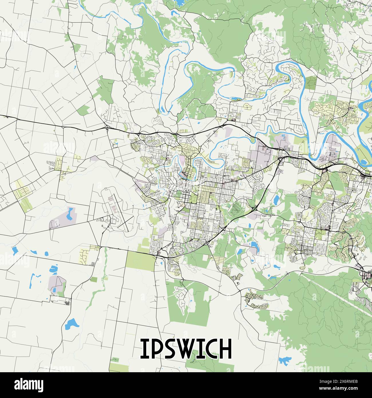 Map of ipswich hi-res stock photography and images - Alamy