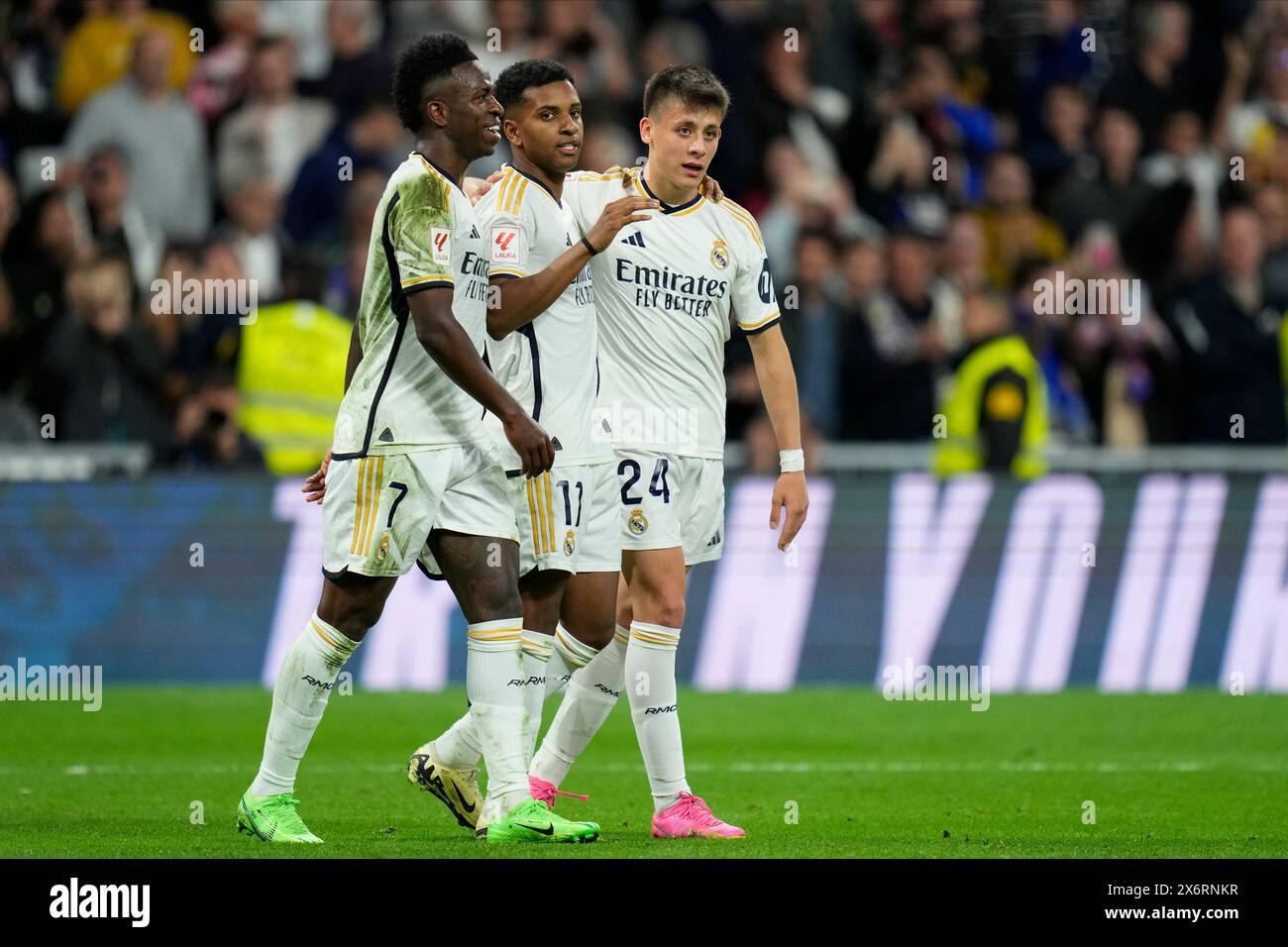 Madrid, Spain. 14th May, 2024. Arda Guller of Real Madrid during the La Liga match between Real Madrid and Deportivo Alaves played at Santiago Bernabeu Stadium on May 14, 2024 in Madrid, Spain. (Photo by Cesar Cebolla/PRESSINPHOTO) Credit: PRESSINPHOTO SPORTS AGENCY/Alamy Live News Stock Photo