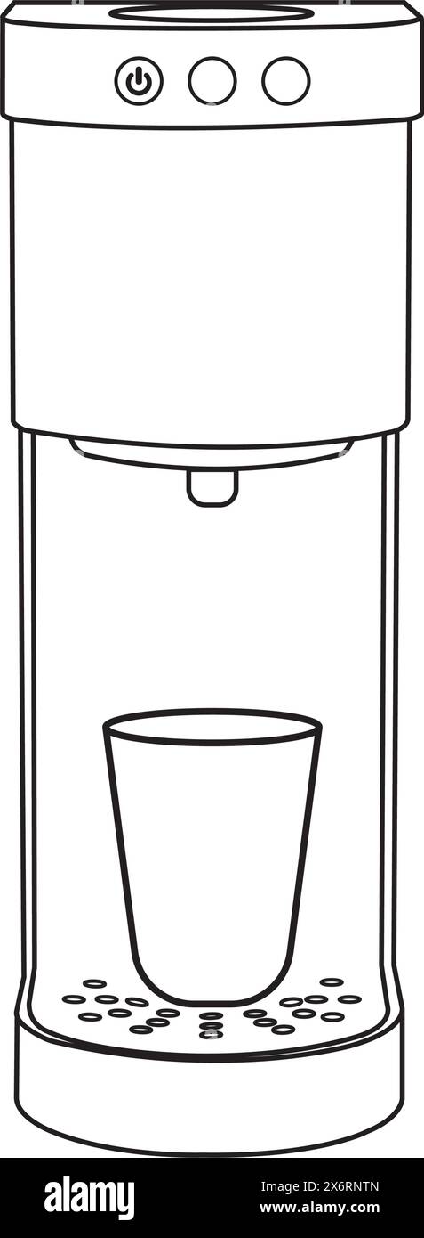 Coffee maker icon vector illustration simple design Stock Vector