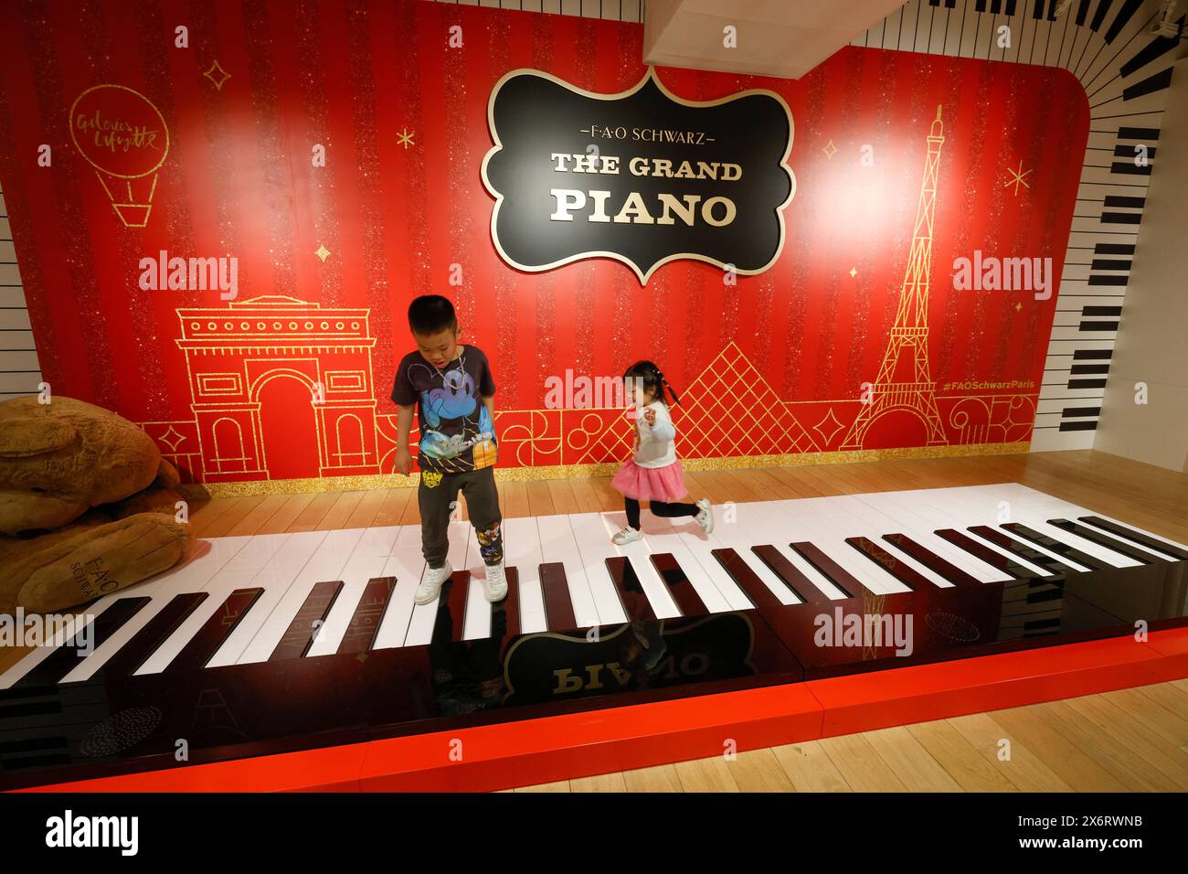 THE FIRST-EVER FAO SCHWARZ OPENS IN PARIS Stock Photo