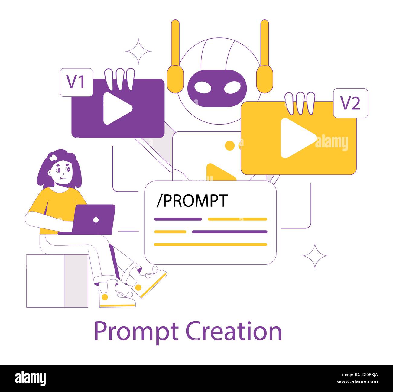 Ai generating Stock Vector Images - Alamy