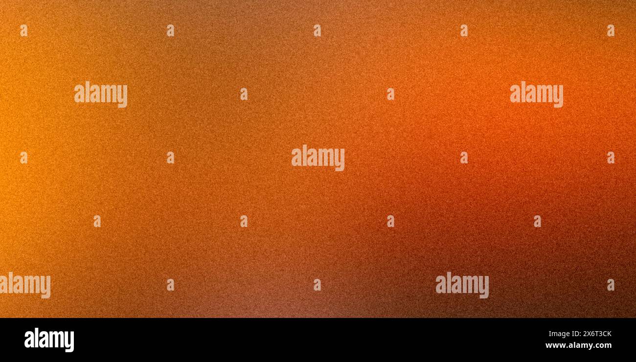 Rich orange gradient background with multi-colored highlights, rough texture, grain noise. Stock Photo