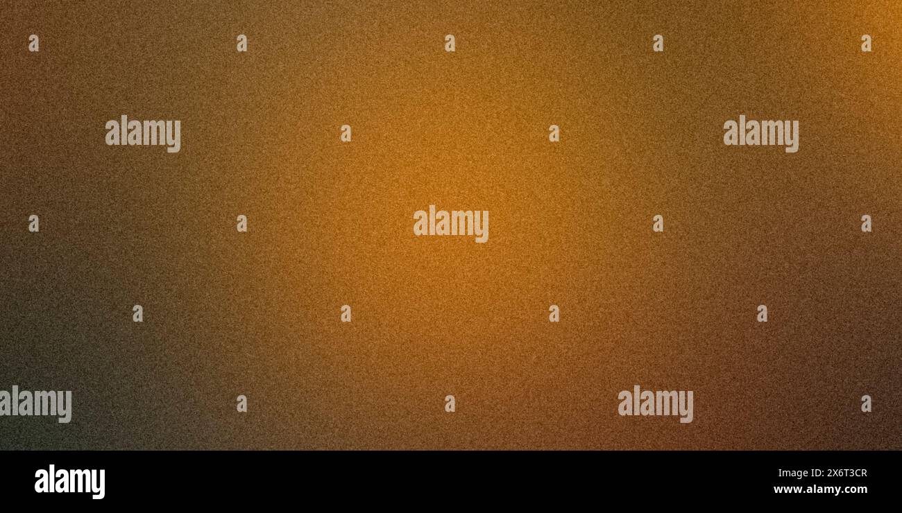 Dark golden gradient background, rough texture, grain noise. Stock Photo