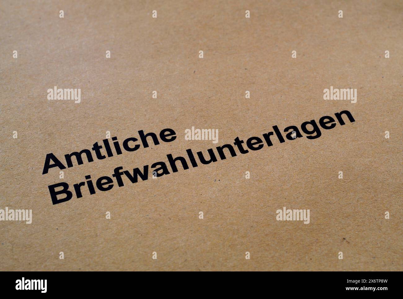 Postal voting, Official postal voting documents, Election, Parliamentary election, European election, Stuttgart, Baden-Wuerttemberg, Germany Stock Photo