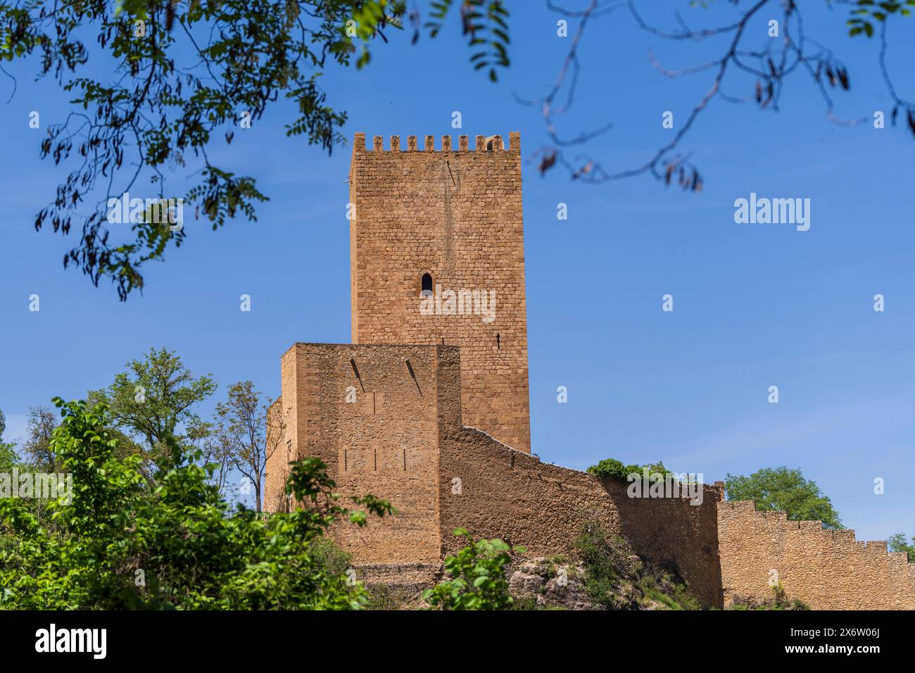 Castillo de la Yedra - castle of the Four Corners- Cazorla town, Natural Park of the Sierras de Cazorla, Segura and Las Villas, Jaén province, Andalusia, Spain. Stock Photo