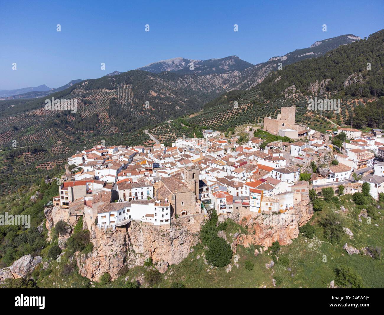 Hornos village, Natural Park of the Sierras de Cazorla, Segura and Las Villas, Jaén province, Andalusia, Spain. Stock Photo