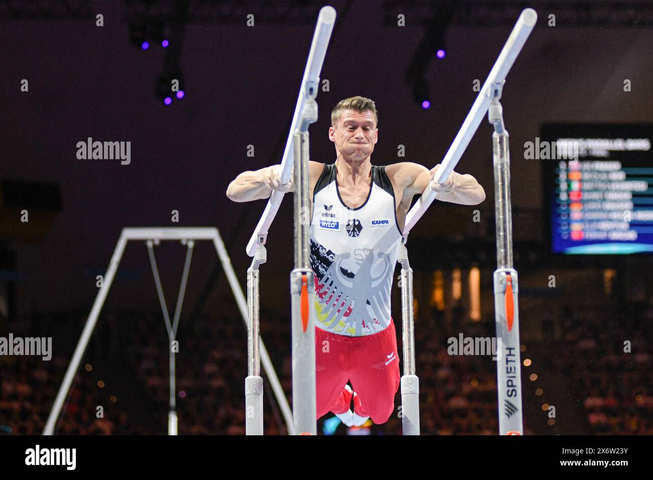 Lukas Dauser (Germany). Artistic Gymnastics, Men's Parallel bars finals ...