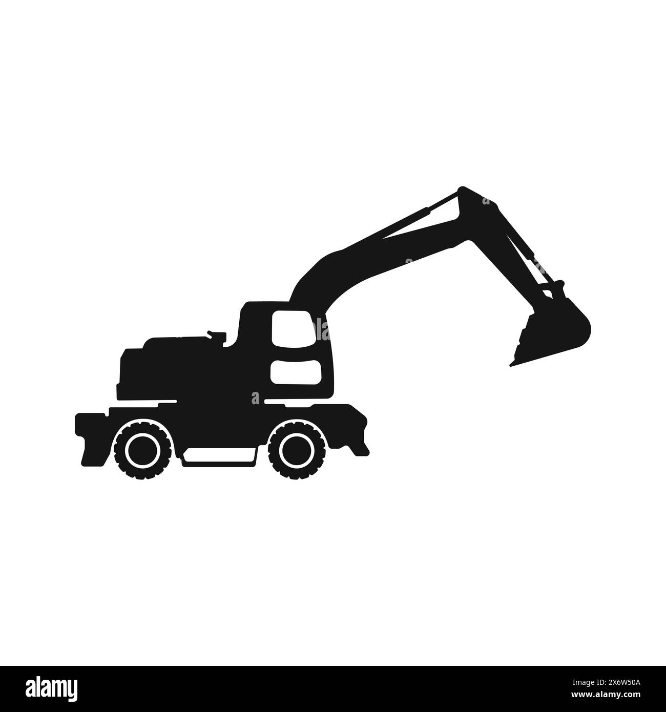 Mini Digger Silhouette