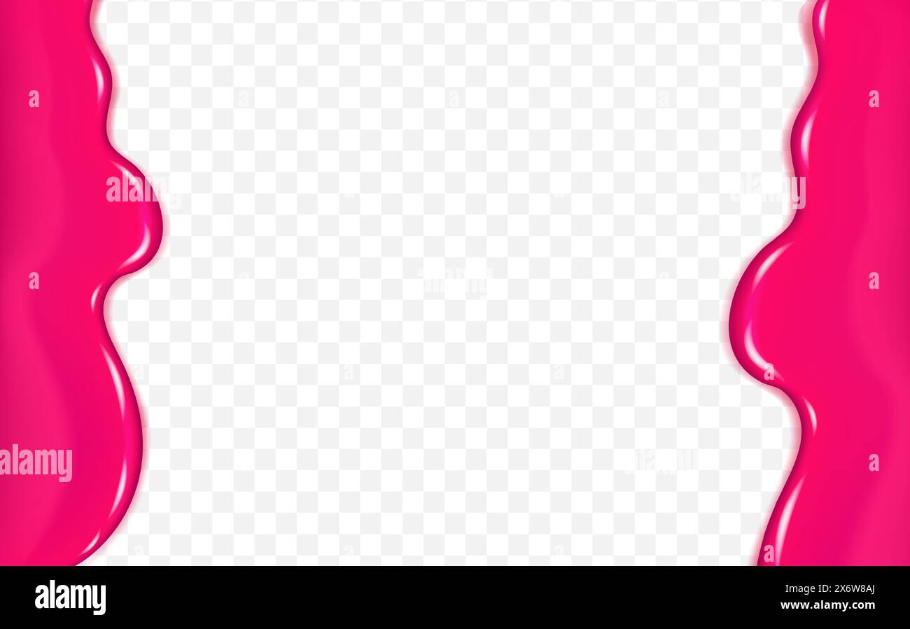 Slime vector texture or paint drip or nail polish.Flowing cherry or ...