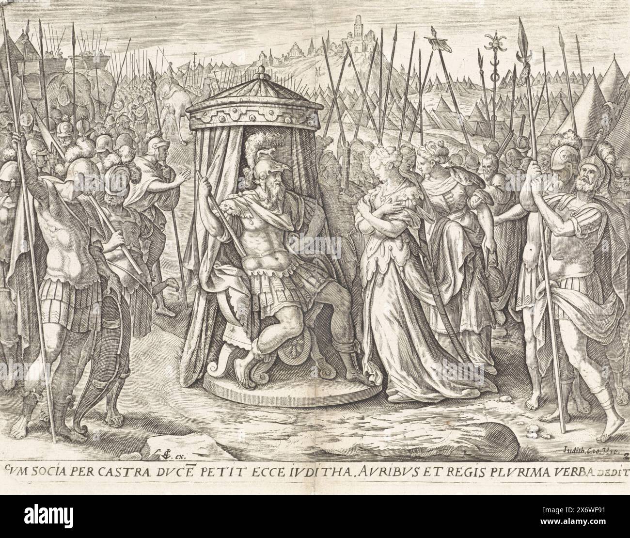 Judith Scene Judith presented to Holofernes, History of Judith and Holofernes ...