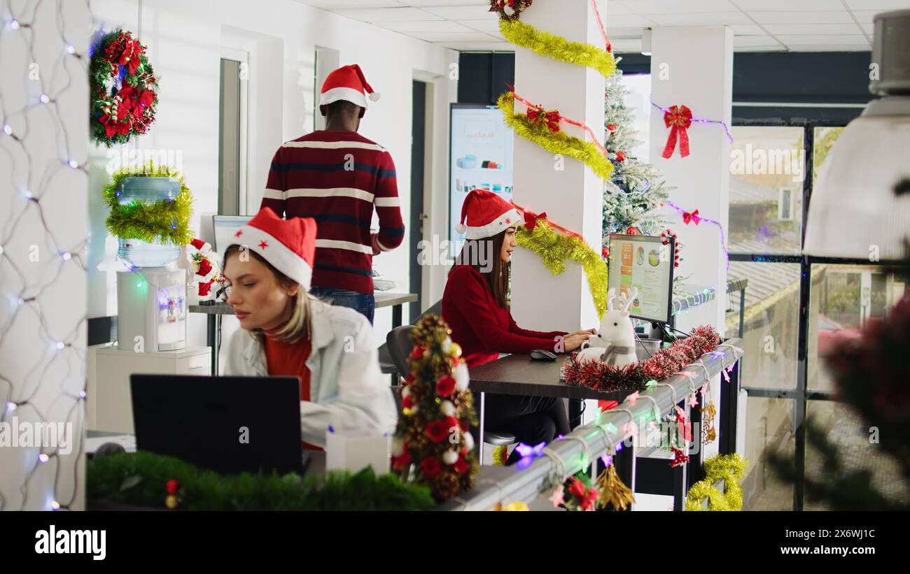 Asian staff member working during hi-res stock photography and images ...