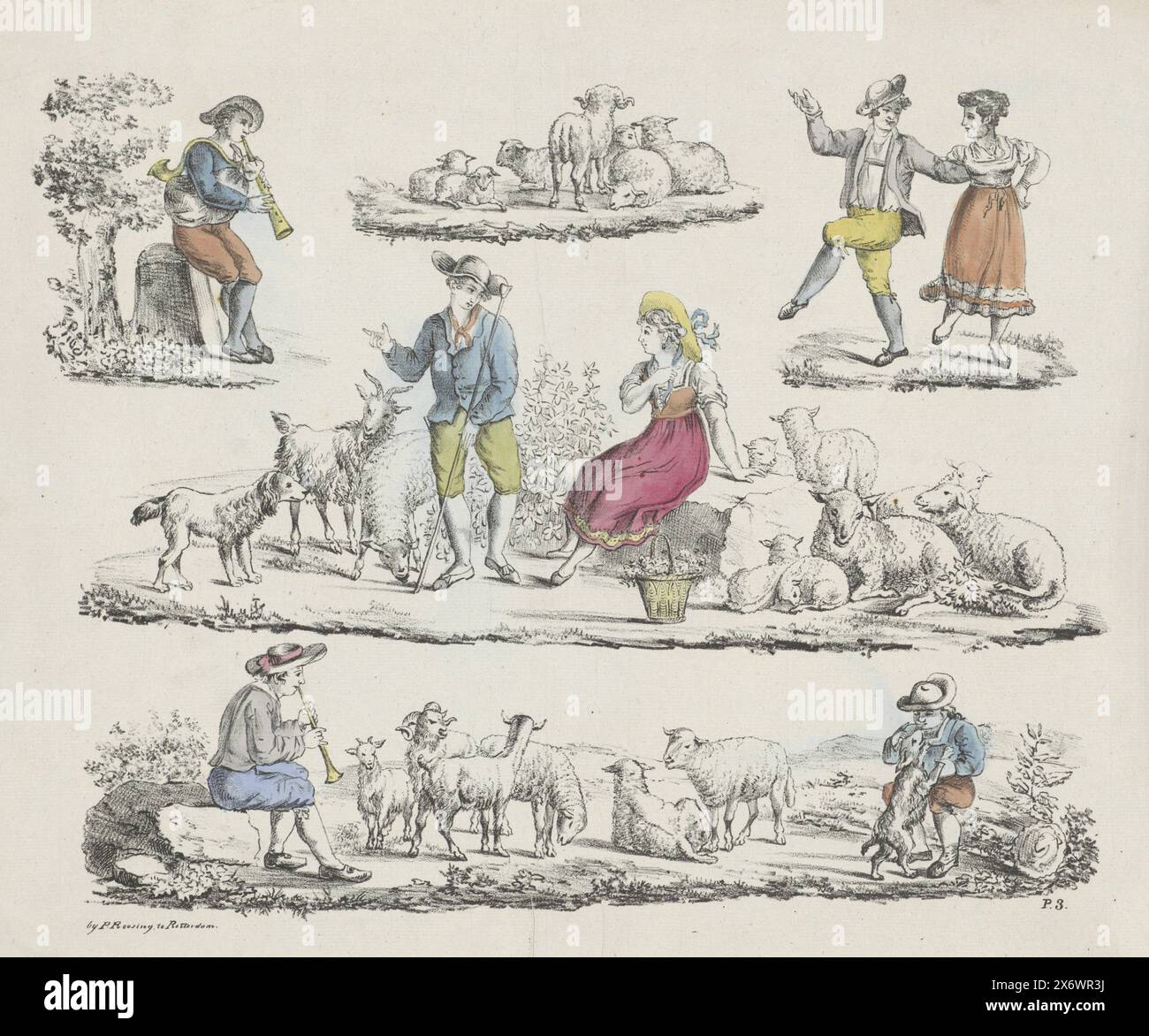 Shepherd and shepherdess dancing hires stock photography and images