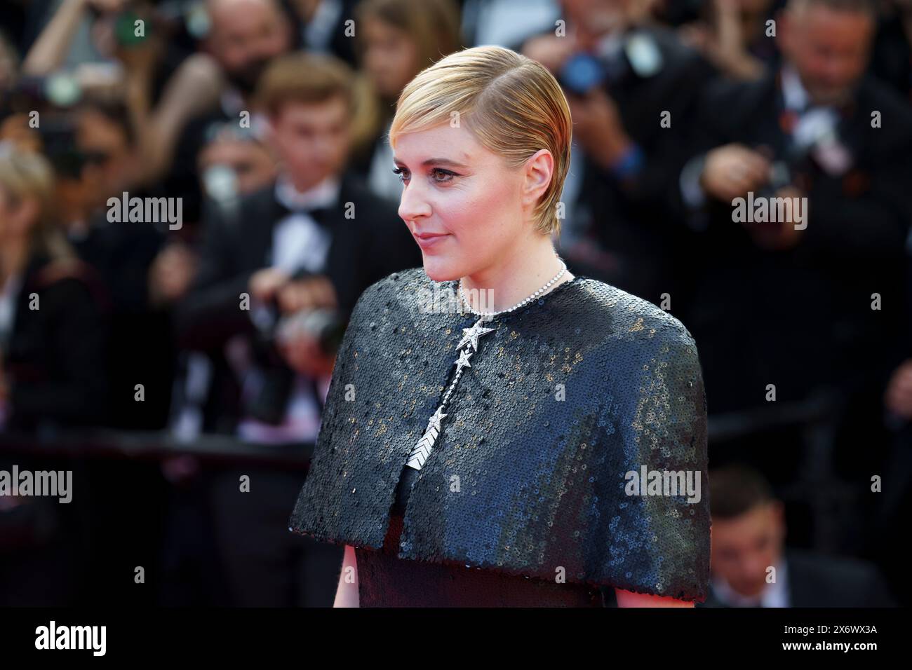 Cannes, France. 16th May, 2024. President of the Jury Greta Gerwig(02)