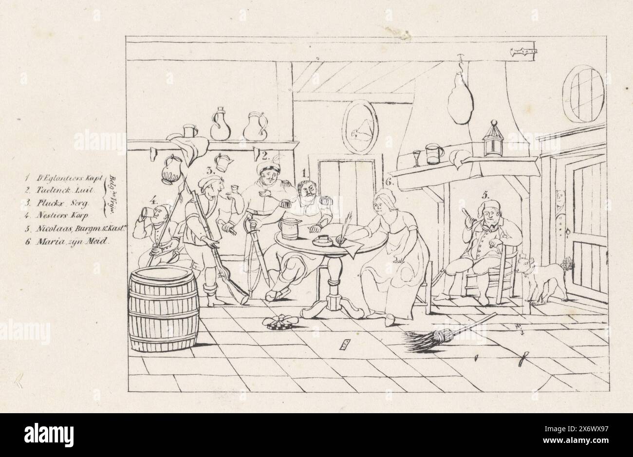 Belgian captain degelantiers dictating hi-res stock photography and ...