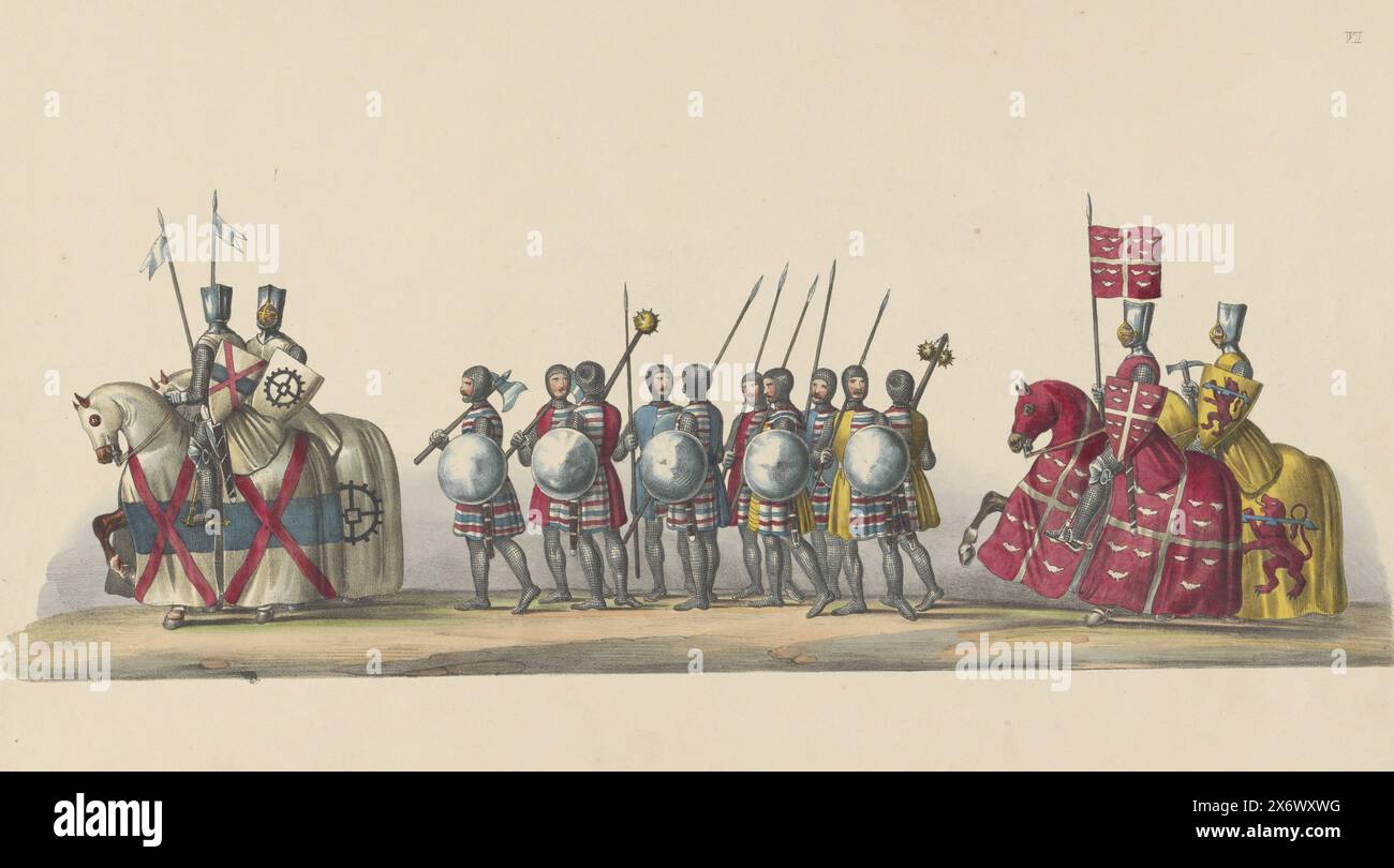 Costumed parade of 1841: knights and soldiers (page VI), Costumed ...