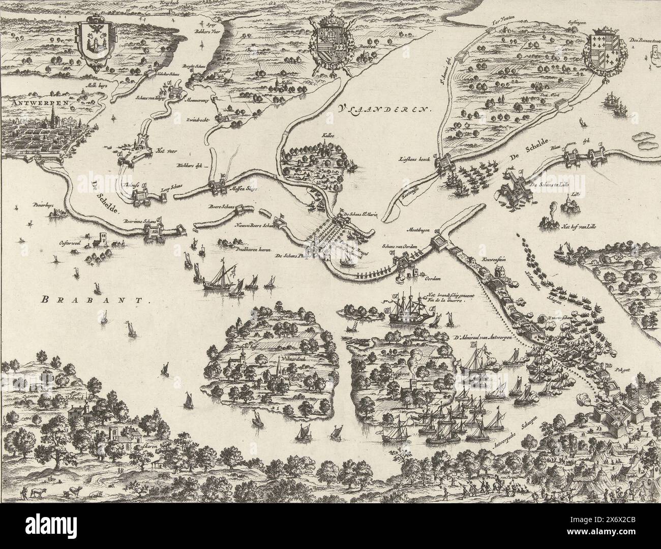 Siege of Antwerp in the years 1584 and 1585, The siege of the city of ...