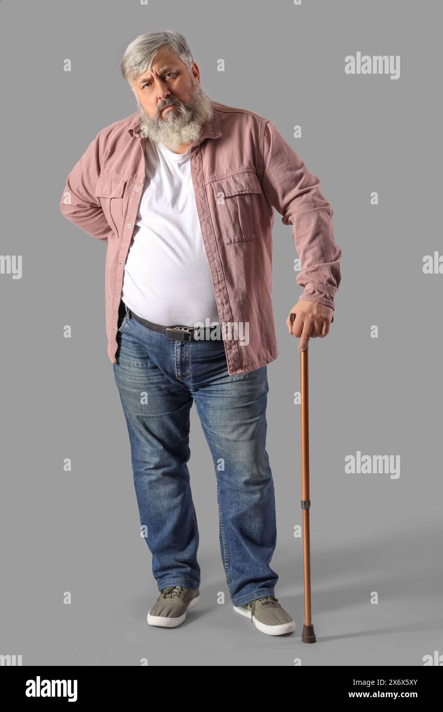 Sad lonely aged man walking hi-res stock photography and images - Alamy
