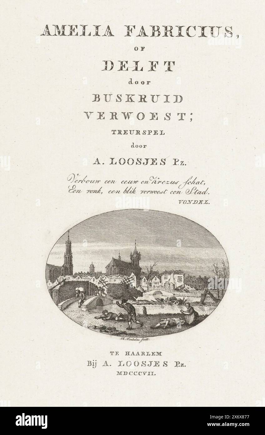 1654, a gunpowder explosion of delft hi-res stock photography and ...