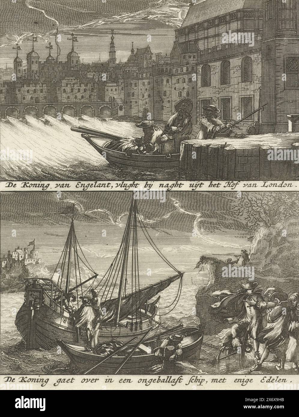 Flight of james ii 1688 hi-res stock photography and images - Alamy