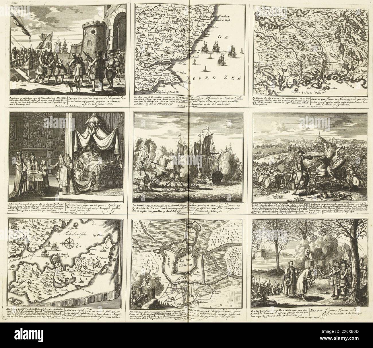 Theater of War (page XVII), 1716, Theater of War, Beginning of King ...