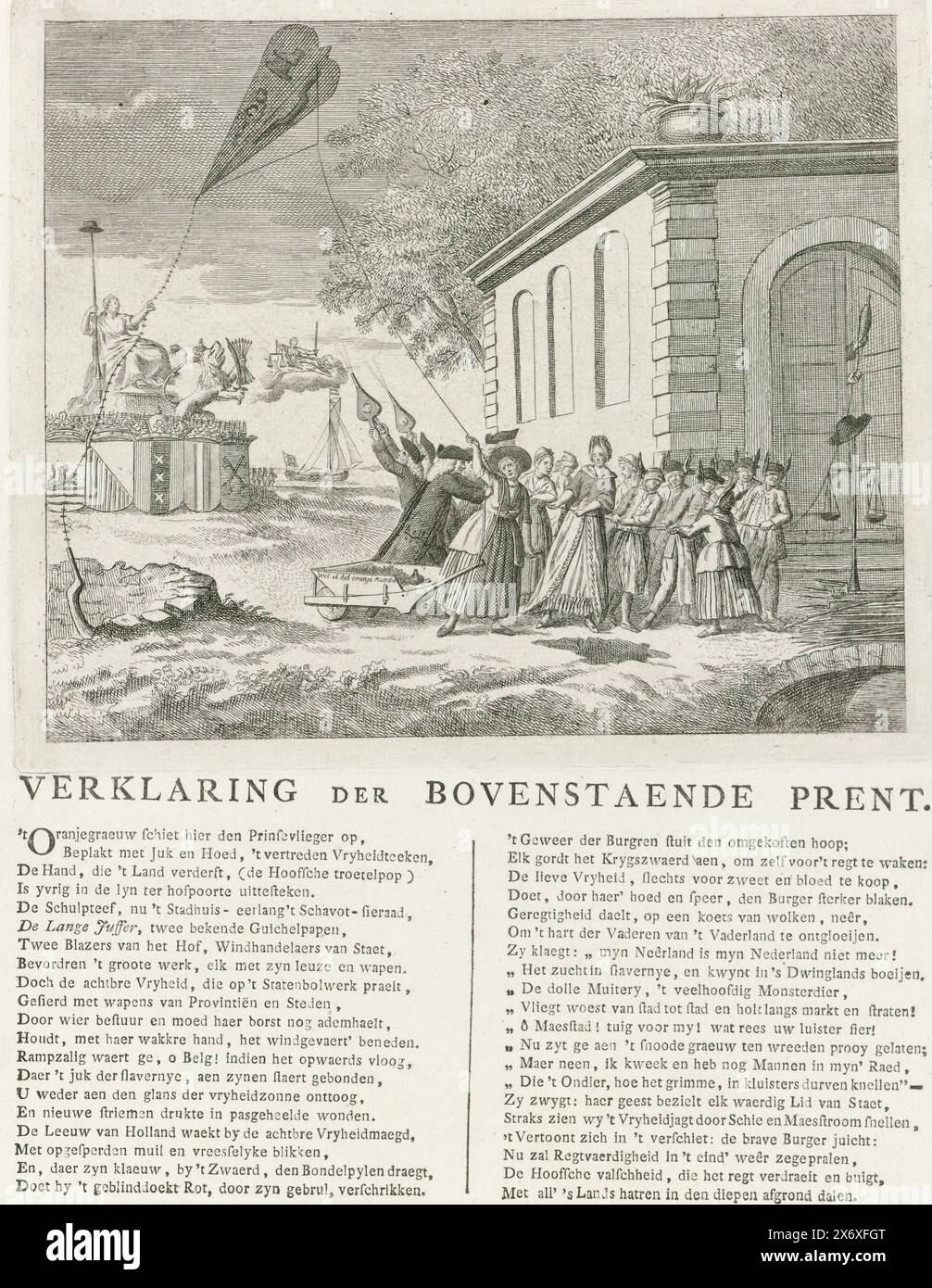 Cartoon on the Prince Families in Rotterdam, 1784, Cartoon on the ...
