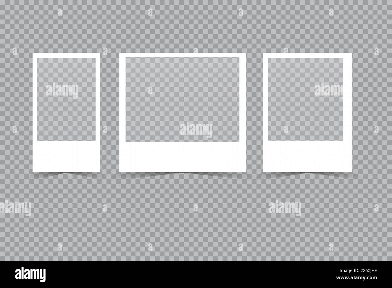 photo frames on white background design Stock Vector