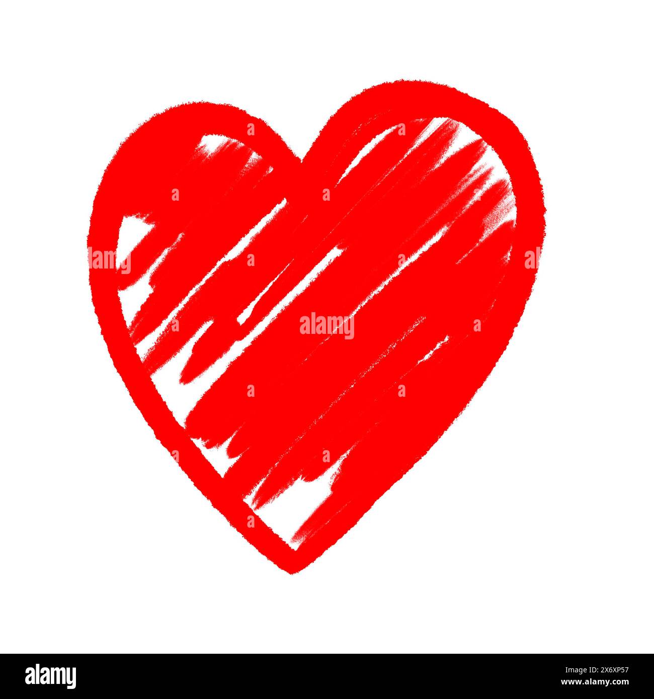 One red heart on white background, illustration Stock Photo - Alamy