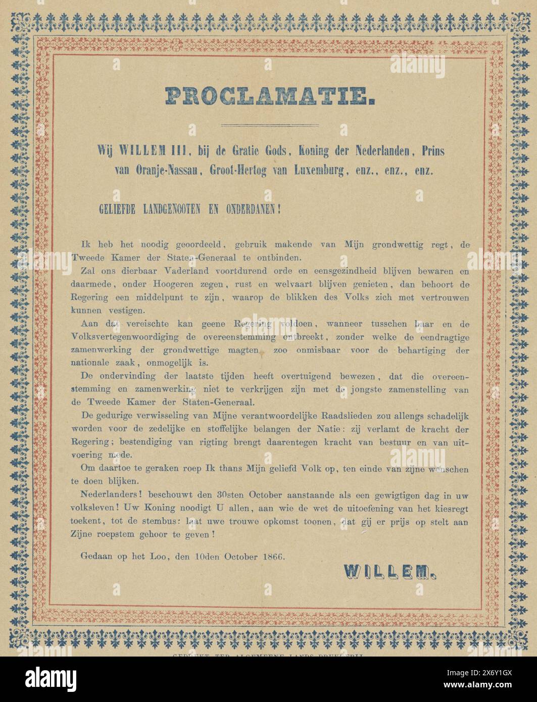 Prolamation Border Dissolution of house of representatives hi-res stock photography and ...