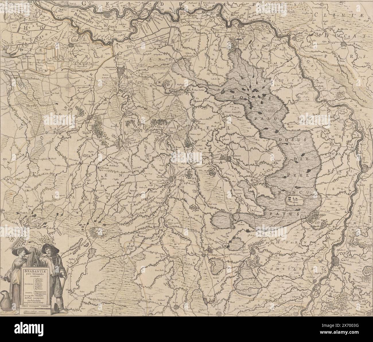 Map of the eastern part of Brabant, Brabantiae pars Orientalis ...