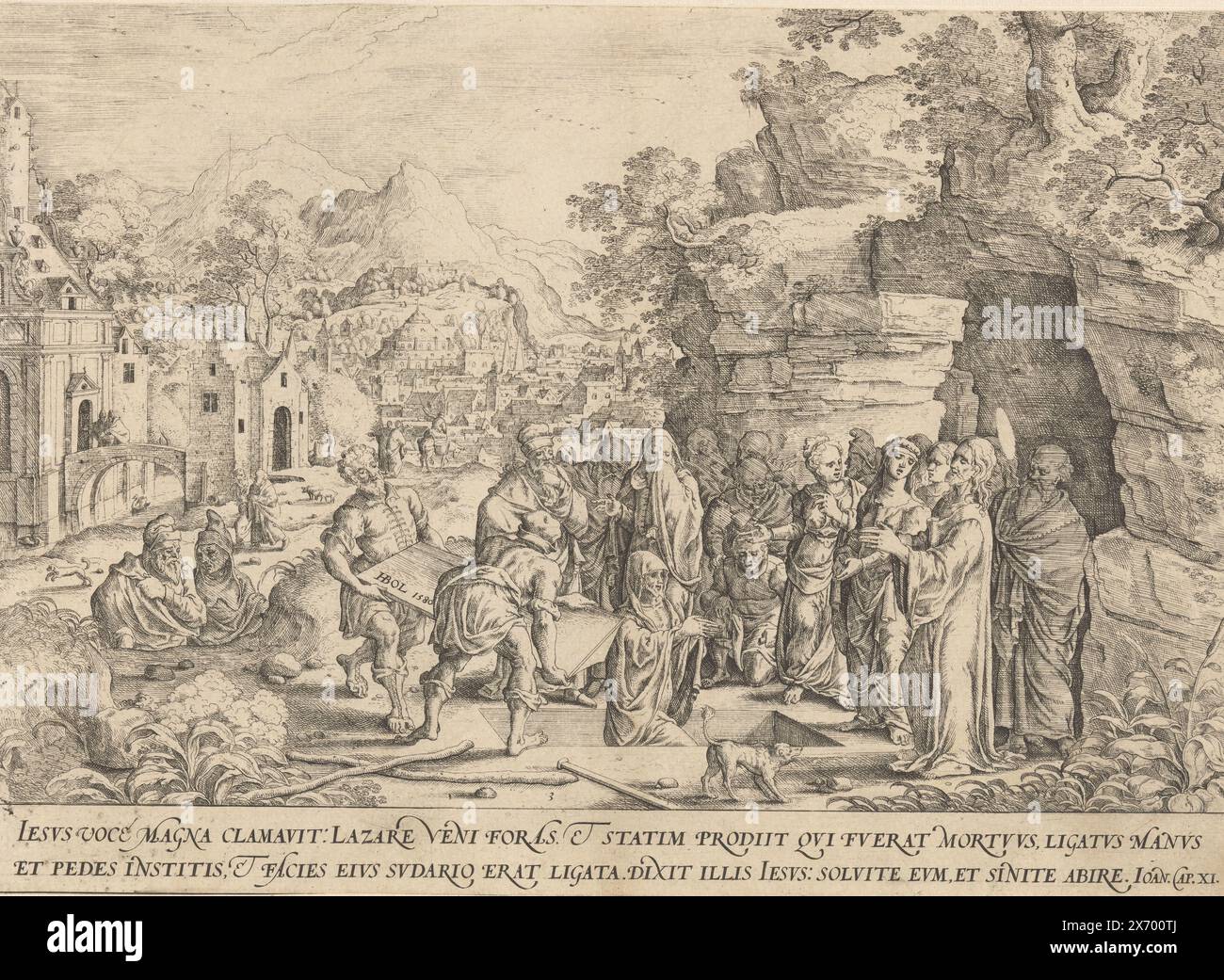 The Raising of Lazarus, Christ raises Lazarus to life who rises from ...