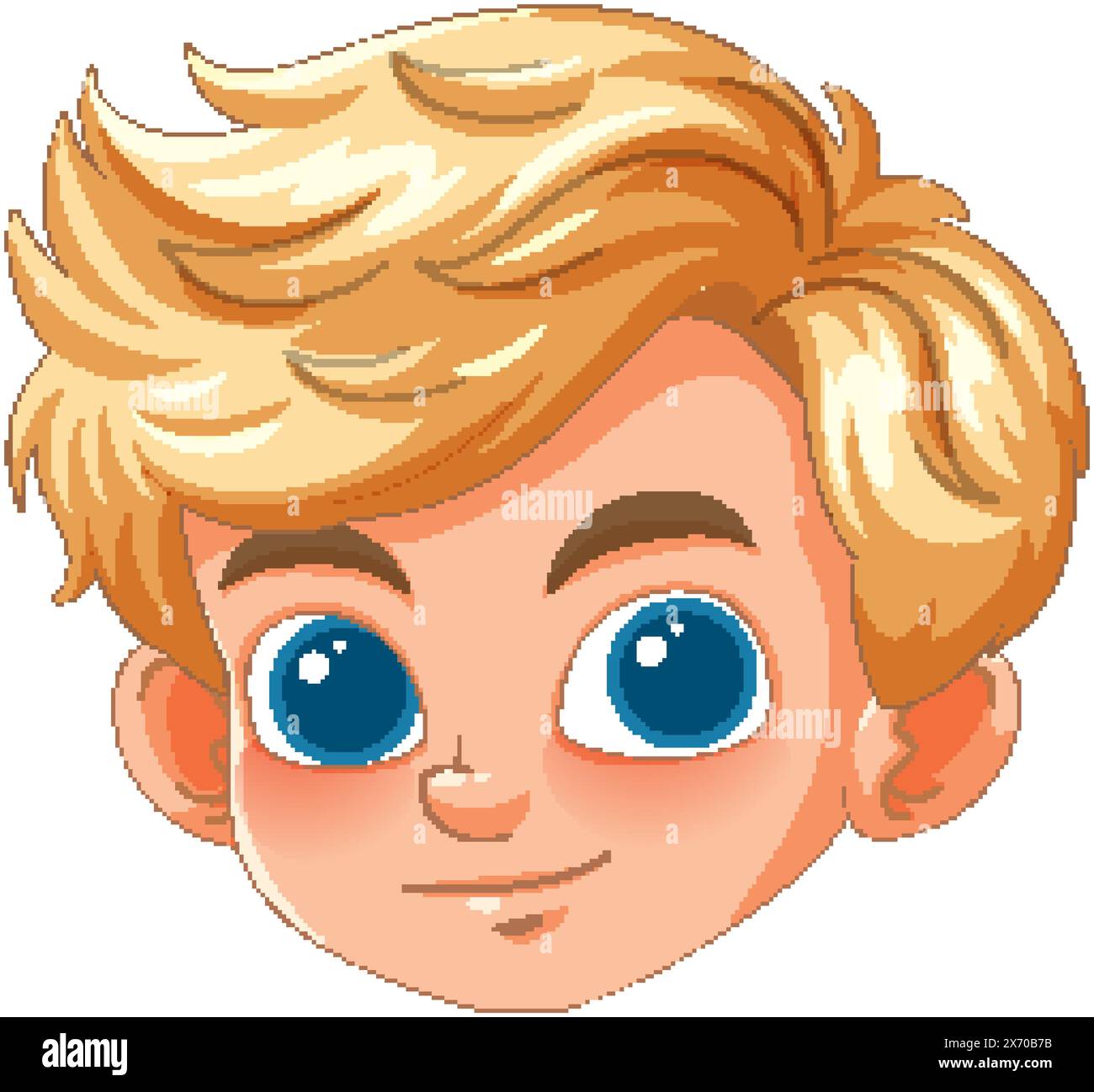 Vector illustration of a happy young boy Stock Vector Image & Art - Alamy