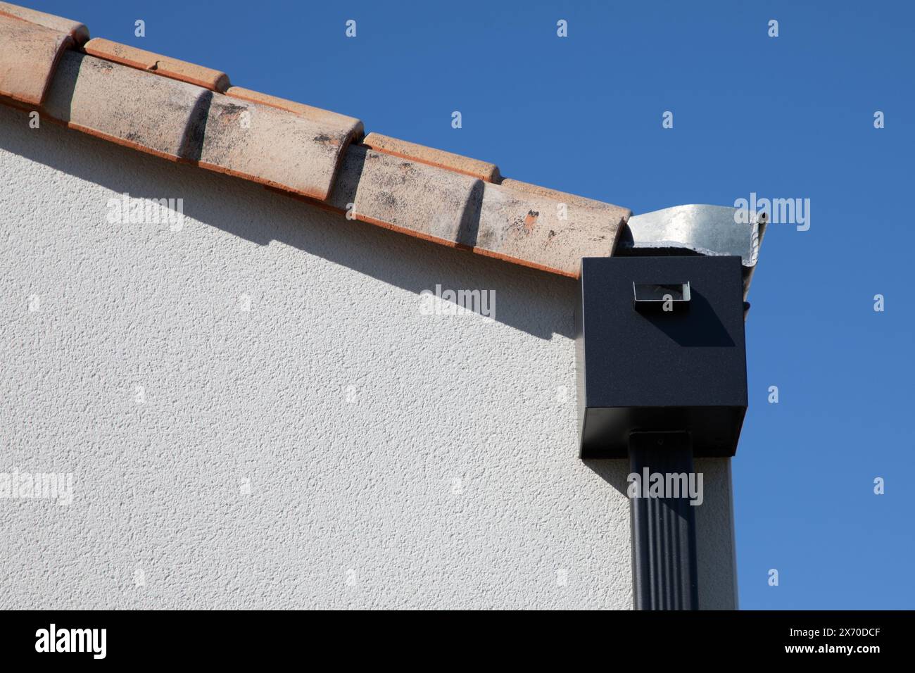 grey gutter guard system roof drip edge with design decoration under