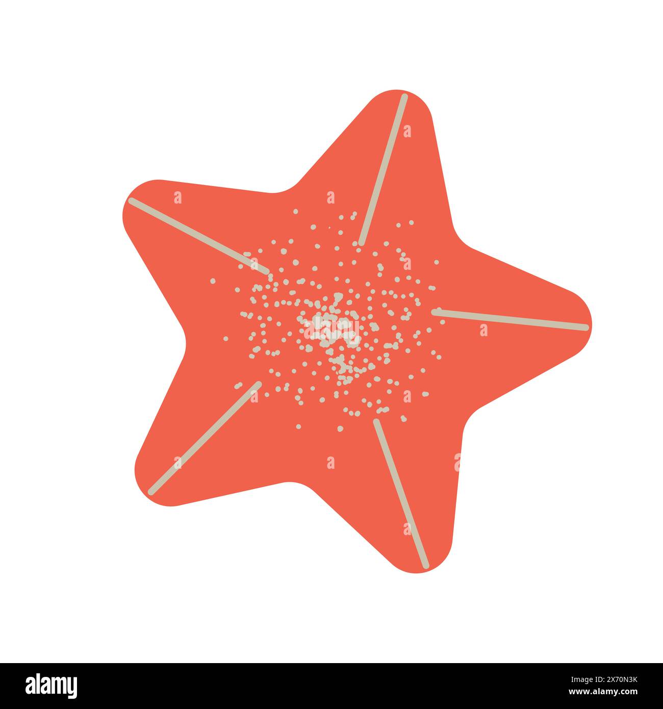 Starfish vector illustration isolated on white background. Travel ...