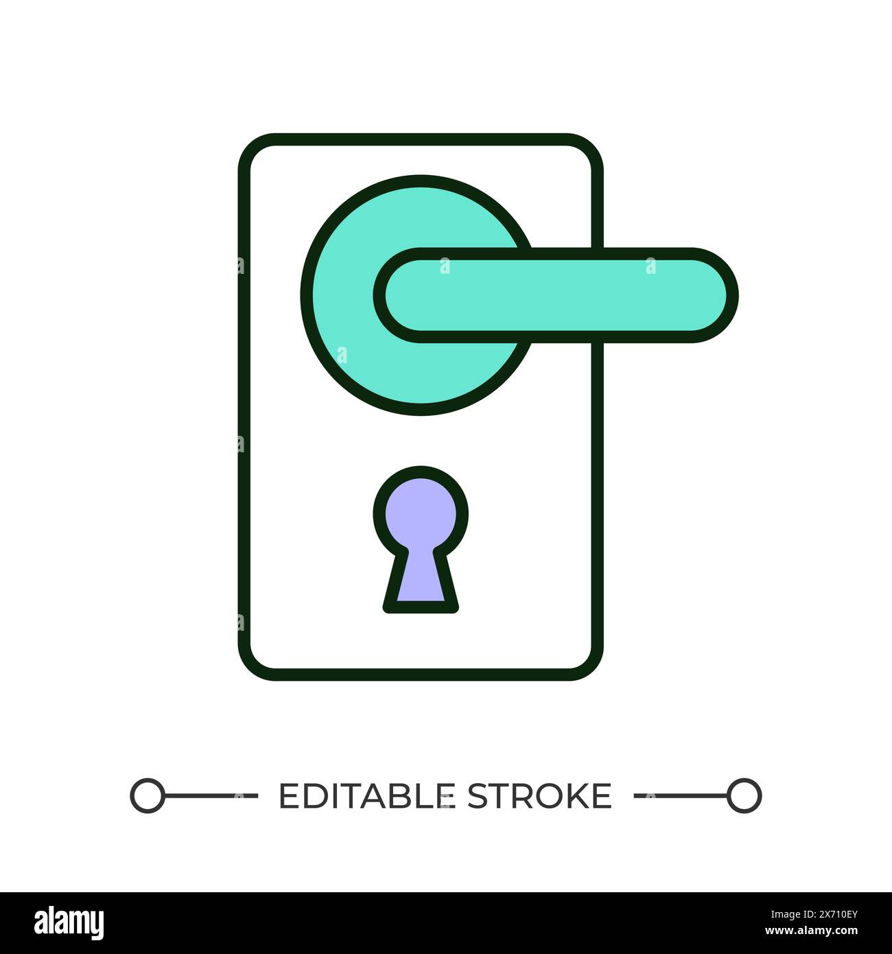 Door handle cartoon Stock Vector Images - Alamy