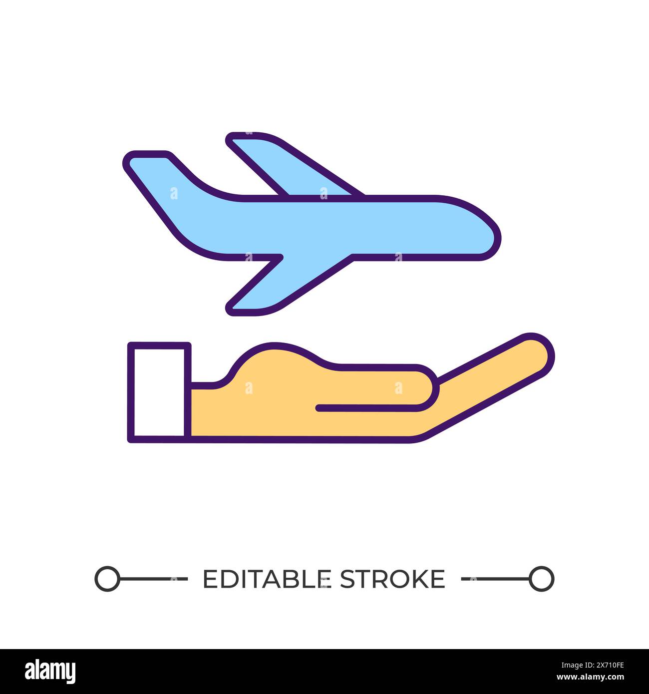 Travel insurance RGB color icon Stock Vector Image & Art - Alamy