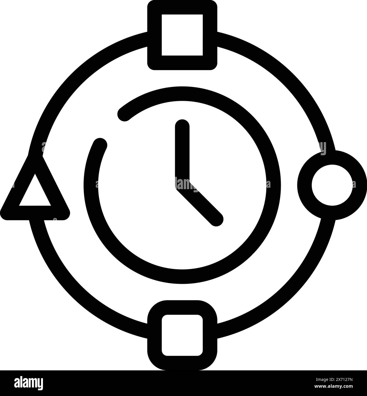 Empowerment coach icon outline vector. Mentor coaching strategy. Personal performance program Stock Vector