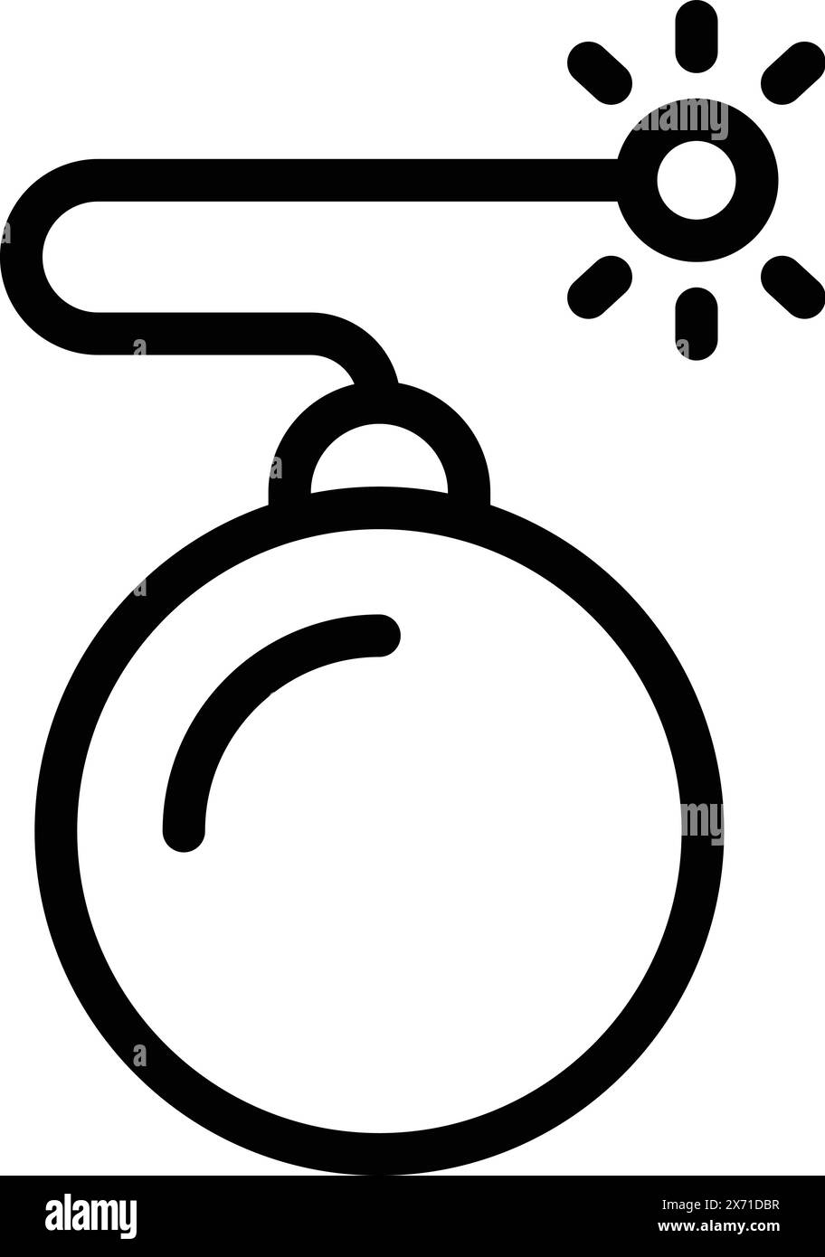 Startup development trouble icon outline vector. Crisis explosion. Crashed new project Stock Vector