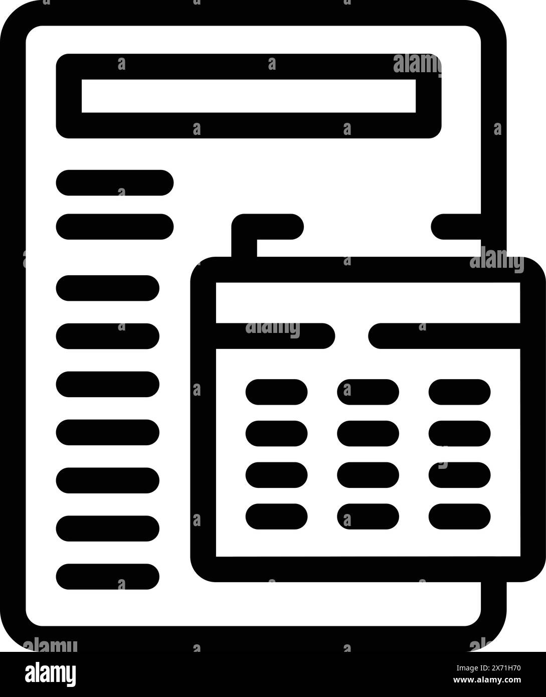 Vector illustration of a clipboard with a detailed check list and a ...
