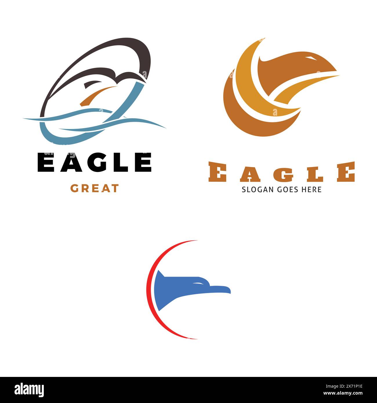 Set of Eagle Icon Logo Design Template Stock Vector Image & Art - Alamy