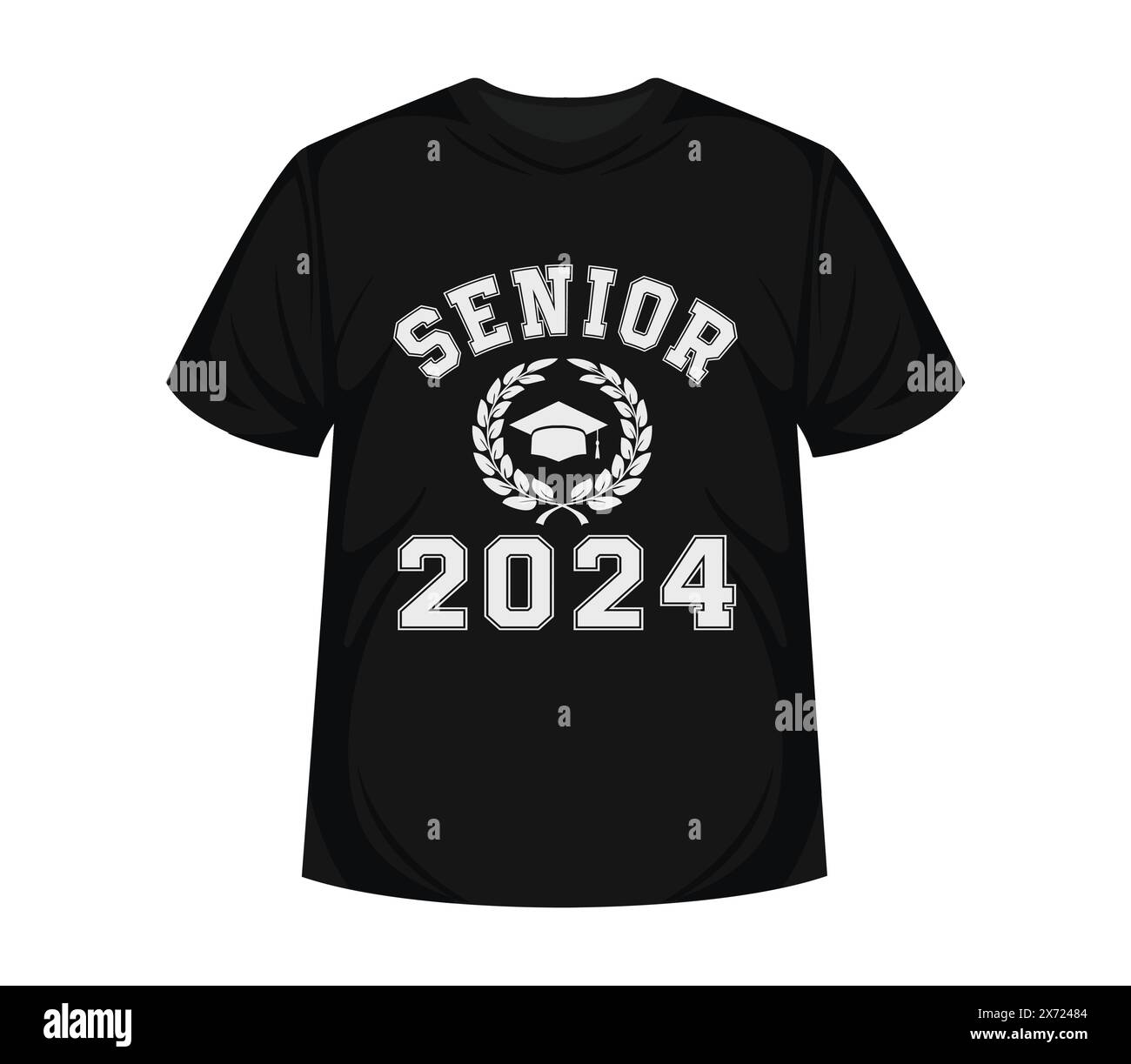 Class of 2024, word lettering script banner Congrats Graduation