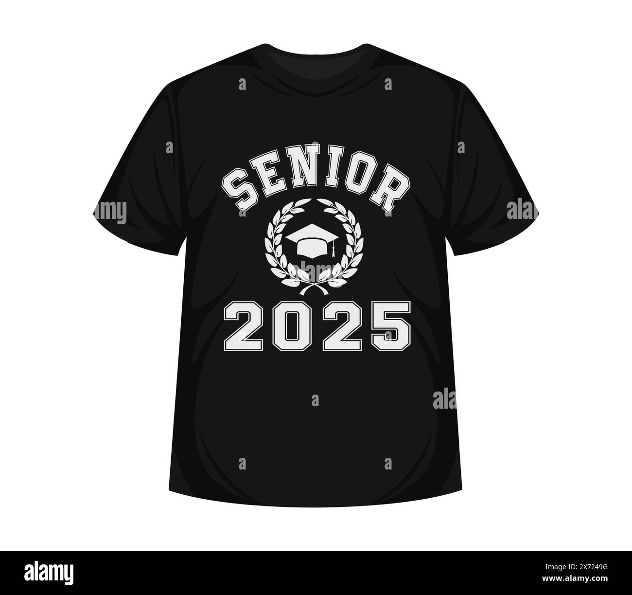 Class of 2025, word lettering script banner Congrats Graduation
