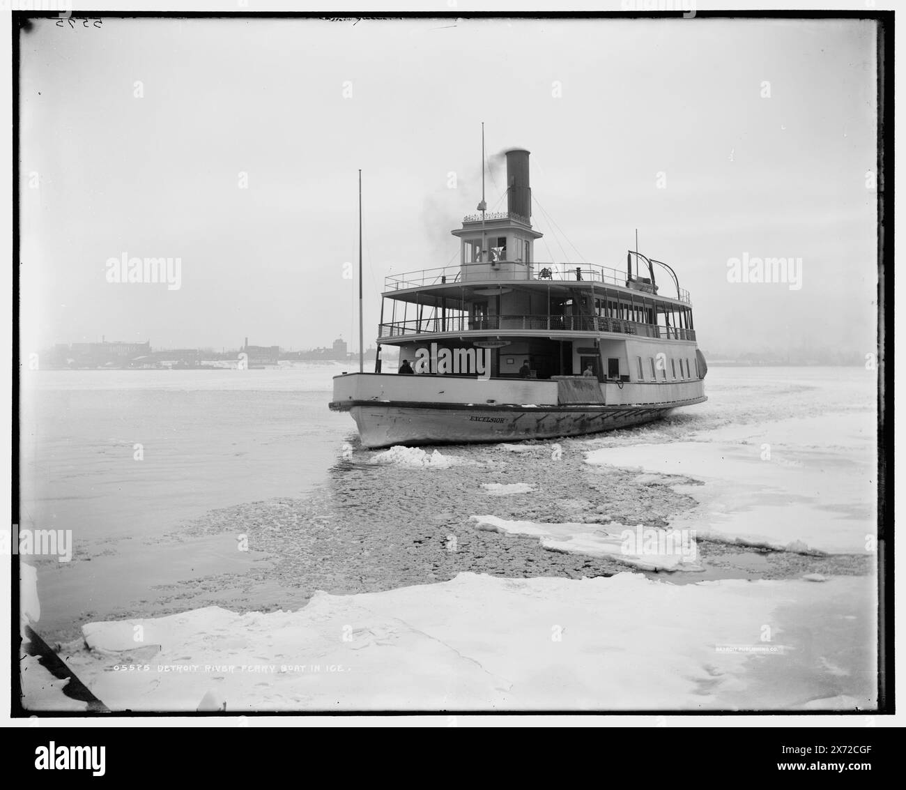 Detroit river ferry boat Black and White Stock Photos & Images - Alamy