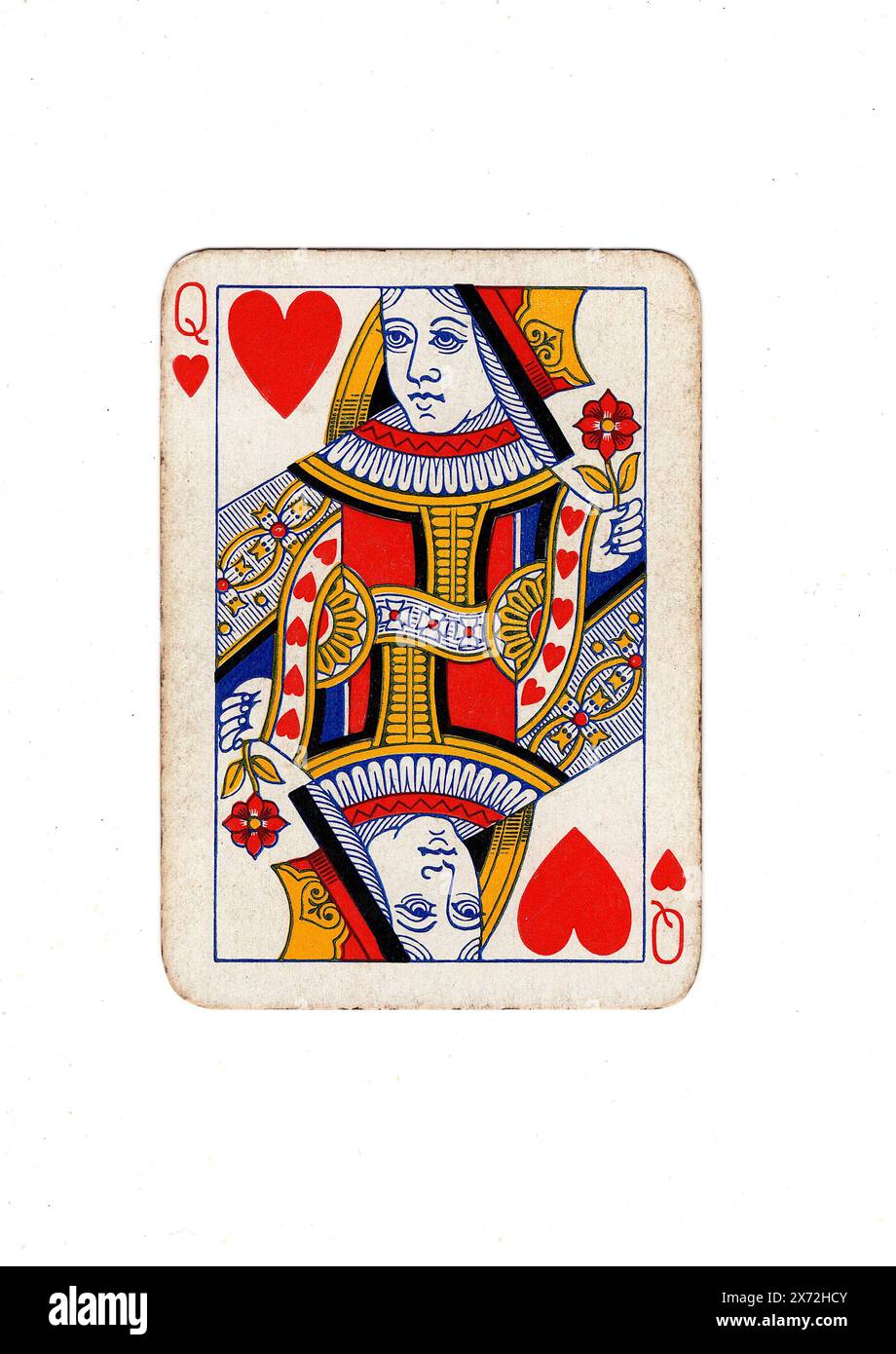 Cartoon Queen Of Hearts Card