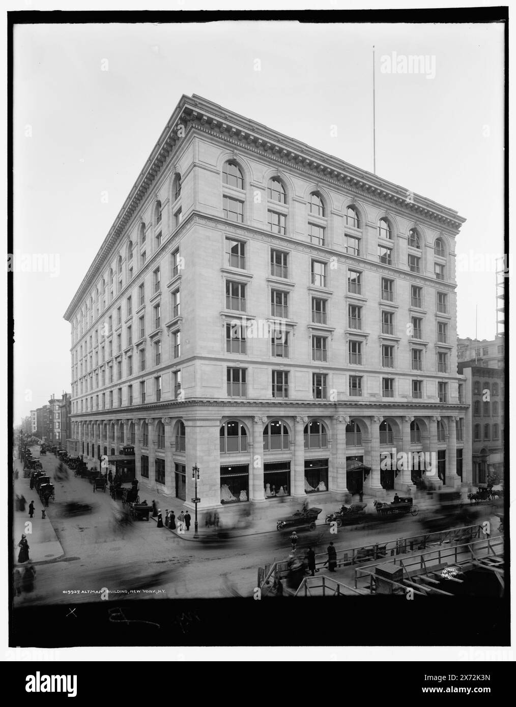 Altman Building, New York, N.Y., Detroit Publishing Co. no. 019927., Gift; State Historical Society of Colorado; 1949,  B. Altman & Company. , Department stores. , United States, New York (State), New York. Stock Photo