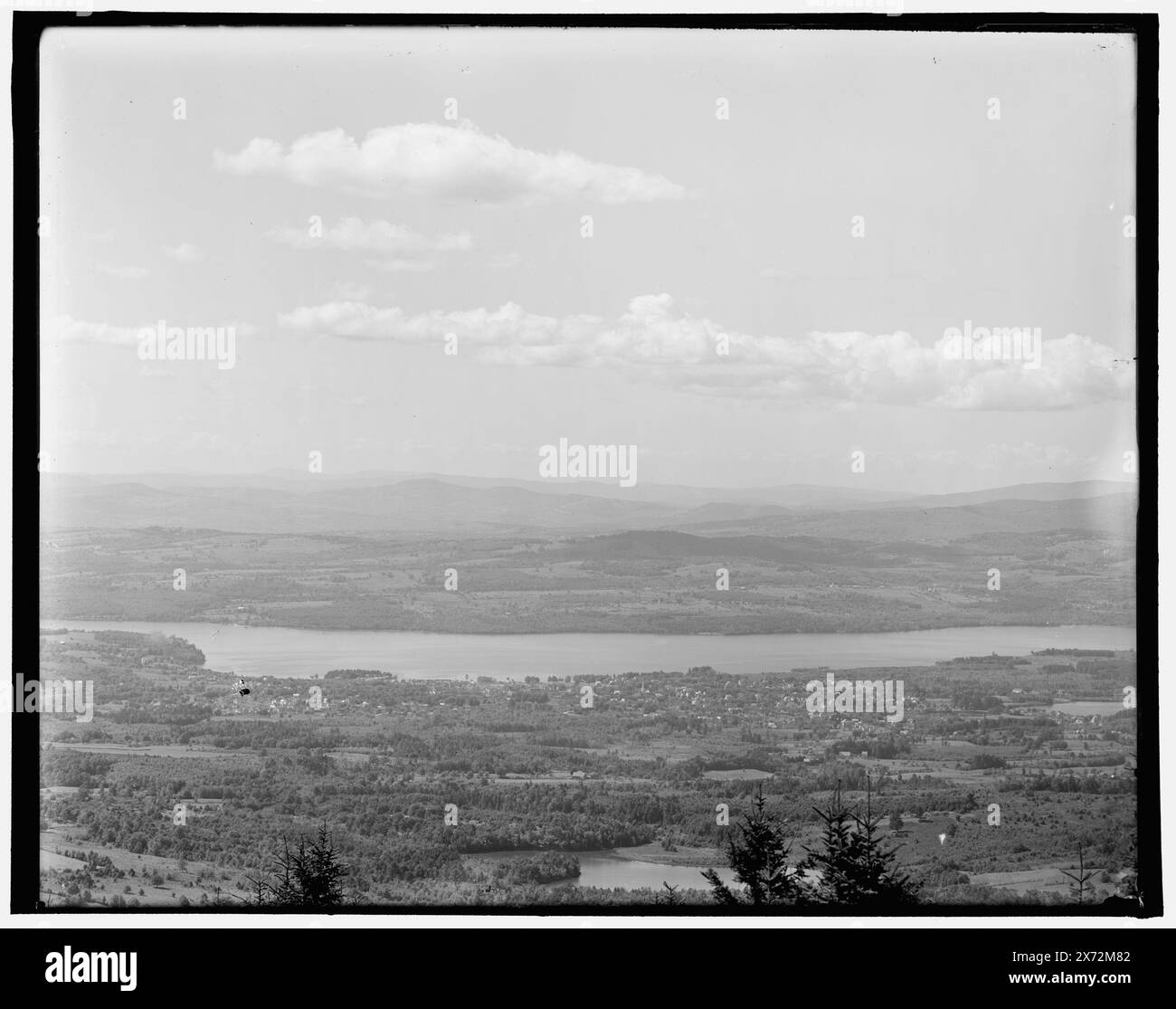 Laconia, Belknap Point, Lake Winnipesaukee, N.H., Title and date from Detroit, Catalogue P (1906)., Jacket title: Laconia, N.H. from Mt. Belknap., Detroit Publishing Co. no. 018940., Gift; State Historical Society of Colorado; 1949,  Rivers. , United States, New Hampshire, Laconia. , United States, New Hampshire, Winnipesaukee River. Stock Photo